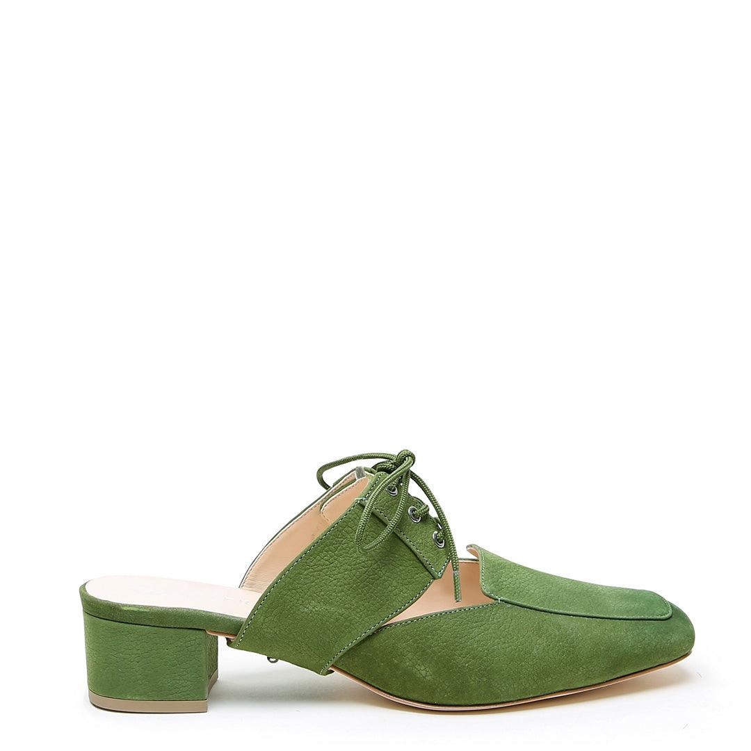 Tilda in Moss Custom Shoe Straps | Alterre Make A Shoe - Sustainable Shoes & Ethical Footwear