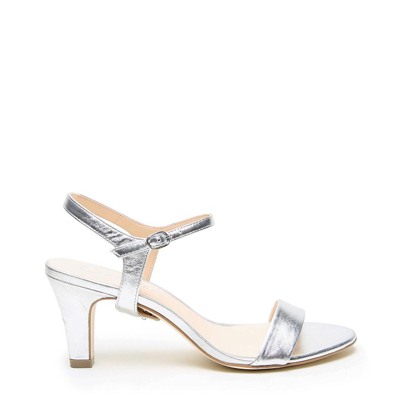 Jackie in Silver Custom Shoe Straps | Alterre Make A Shoe - Sustainable Shoes & Ethical Footwear