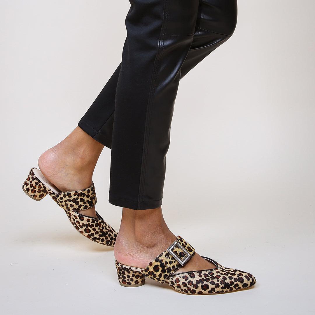 Grace in Leopard Print Custom Shoe Straps | Alterre Make A Shoe - Sustainable Shoes & Ethical Footwear