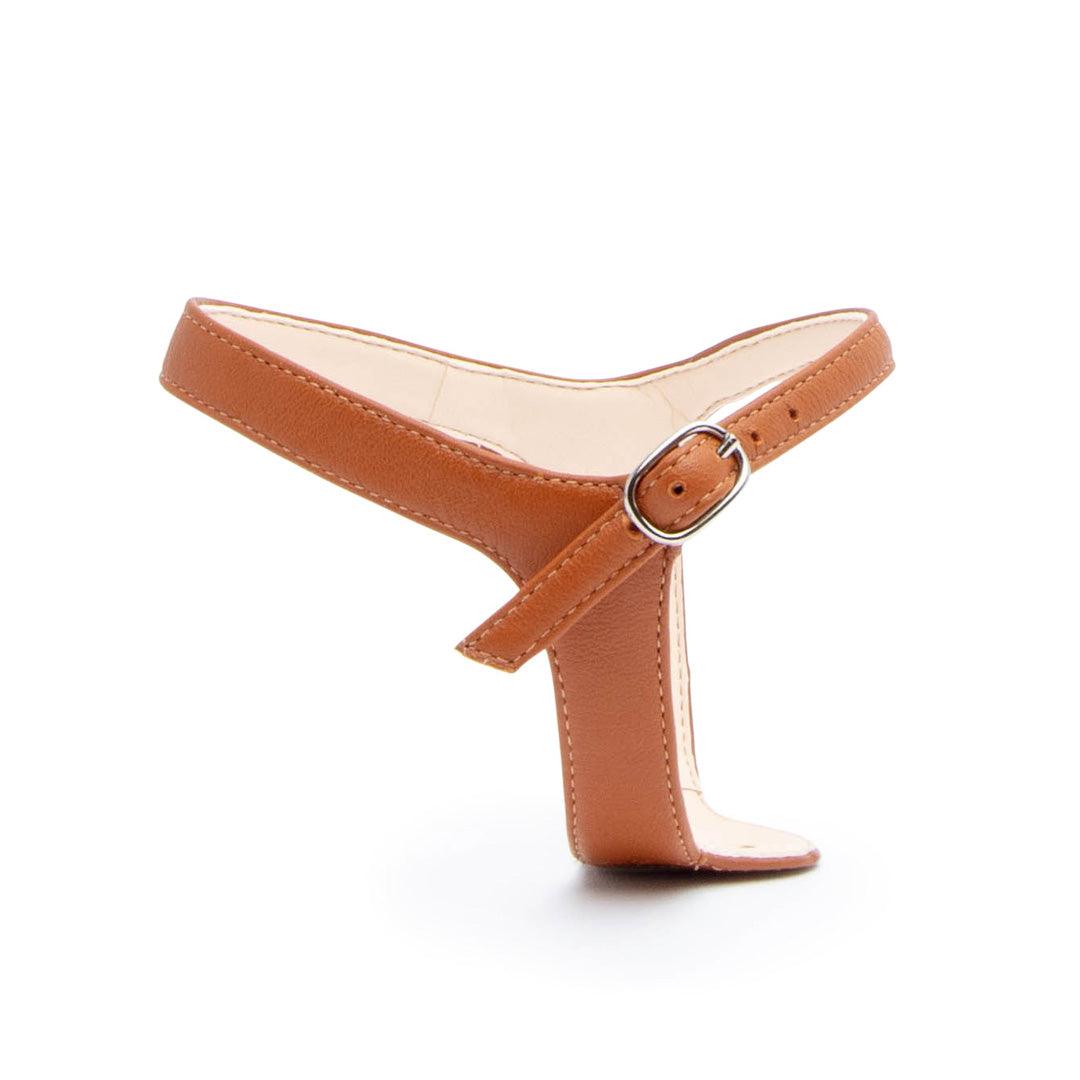 Jackie in Cognac Customized Shoe Straps | Alterre Interchangeable Shoes - Sustainable Footwear & Ethical Shoes
