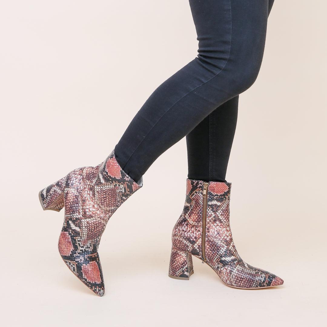 Snake Print Customizable Boots | Alterre Interchangeable Shoes - Ethical Footwear & Sustainable Boots