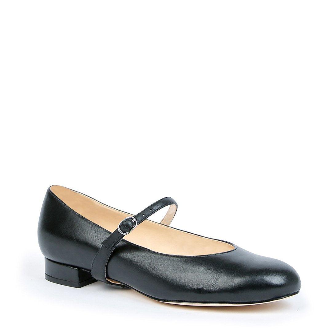 Customizable Black Ballet Flat + Twiggy Strap | Alterre Make A Shoe - Sustainable Shoes & Ethical Footwear
