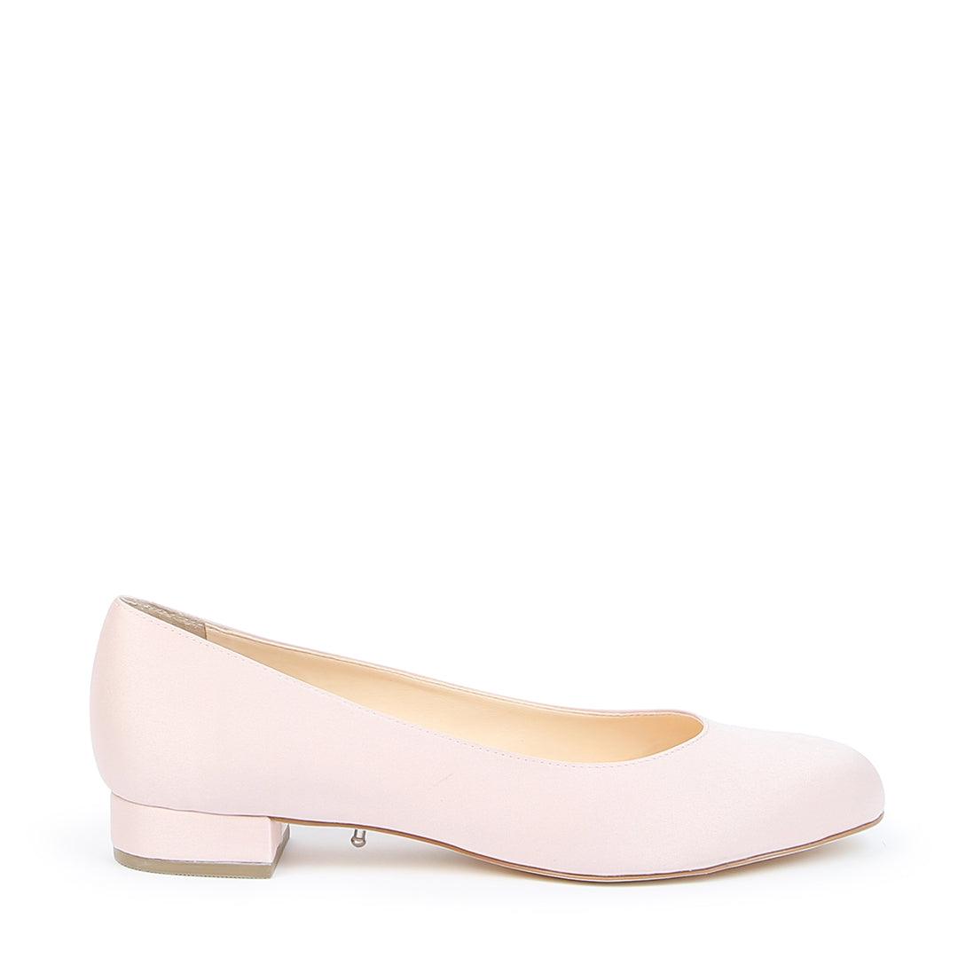 Rose Satin Ballet Flat Customized Shoe Bases | Alterre Interchangeable Shoes - Sustainable Footwear & Ethical Shoes
