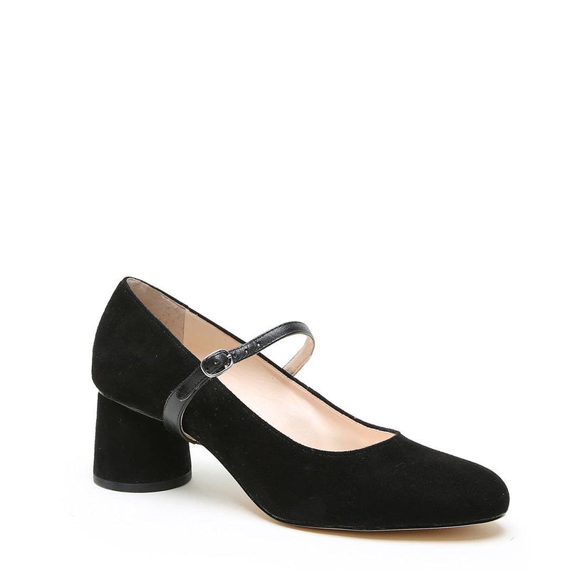 Black Suede Ballet Pump + Black Twiggy | Alterre Make A Shoe - Sustainable Shoes & Ethical Footwear