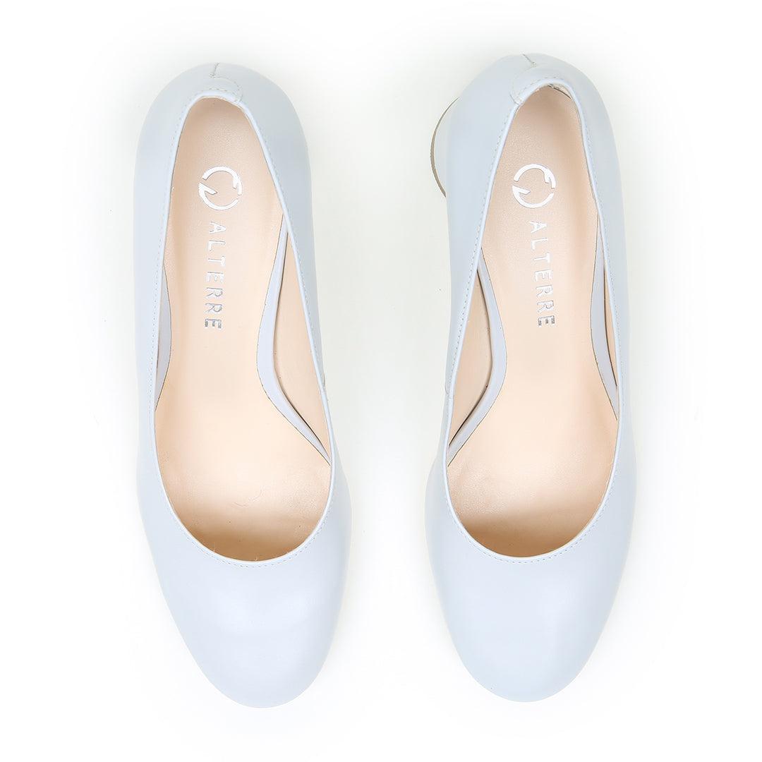 Cloud Grey Ballet Pump | Alterre customizable shoes, Sustainable pumps made from traceable leather