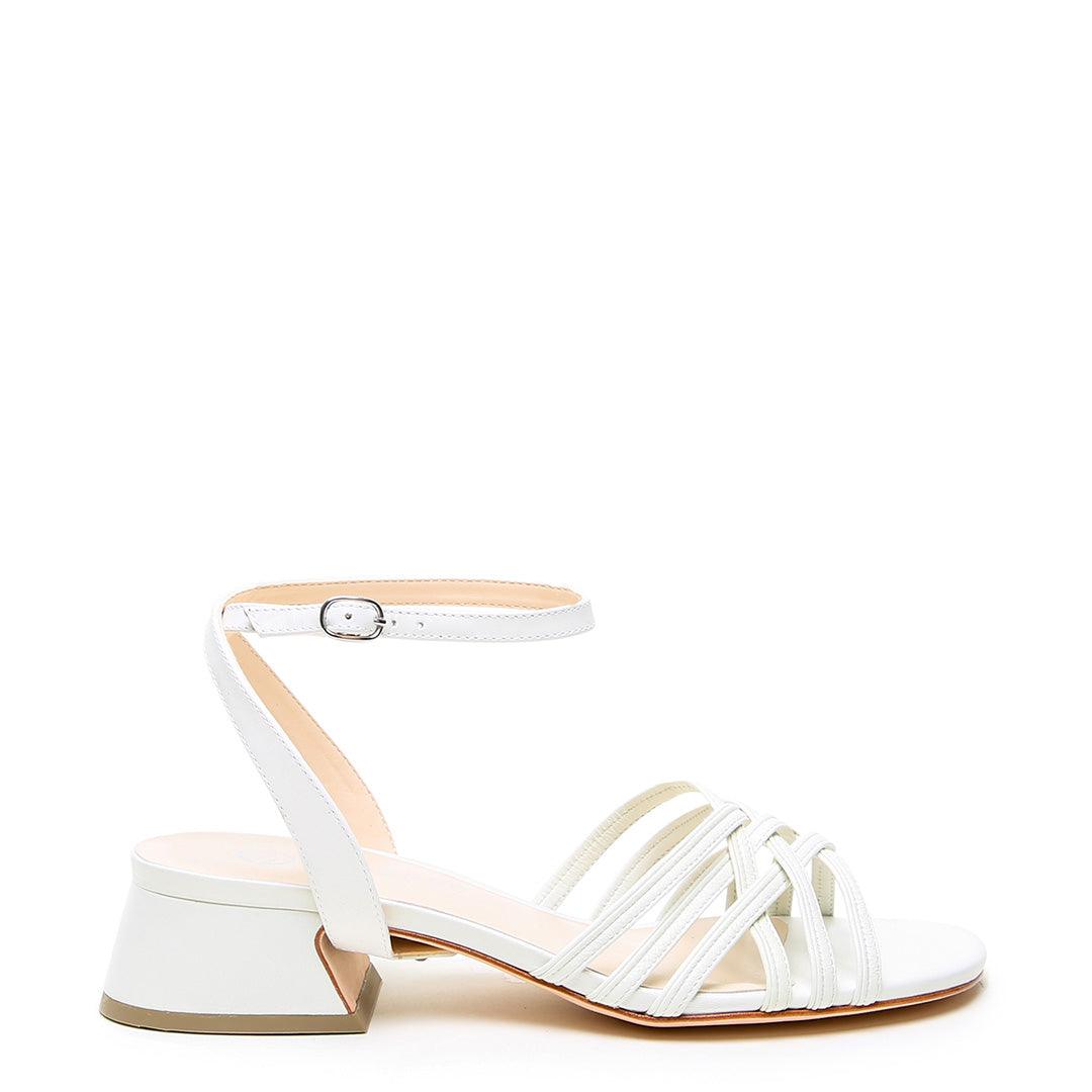 White Bell Sandal + Marilyn Strap Customized Sandals | Alterre Interchangeable Sandals - Sustainable Footwear & Ethical Shoes