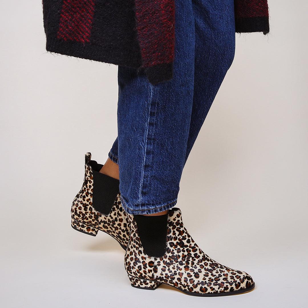 Leopard  Chelsea Boot | Alterre Customizable Boots - Women's Ethical Boots, Eco-friendly footwear