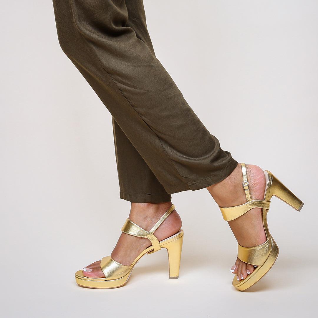 Customizable Gold Lo Platform + Elsie | Alterre Create Your Own Shoe - Sustainable Shoe Brand & Ethical Footwear Company
