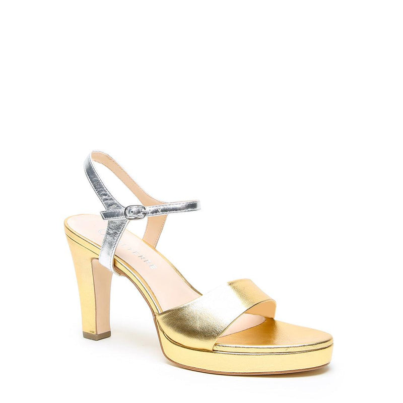Gold Lo Platform + Silver Jackie | Alterre Make A Shoe - Sustainable Shoes & Ethical Footwear