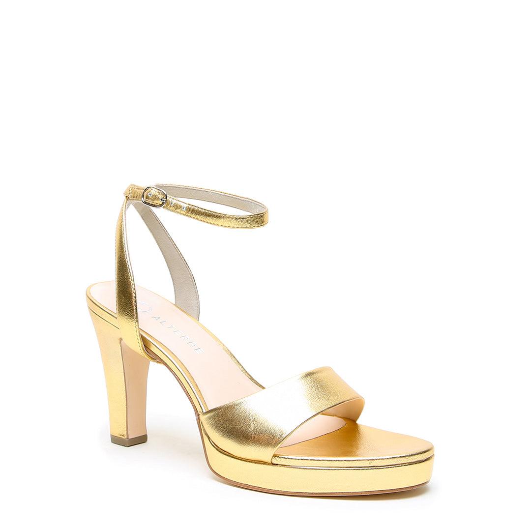 Gold Lo Platform + Marilyn | Alterre Make A Shoe - Sustainable Shoes & Ethical Footwear
