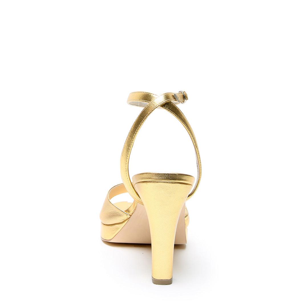 Personalized Gold Lo Platform + Marilyn | Alterre Create Your Own Shoe - Sustainable Shoe Brand & Ethical Footwear Company
