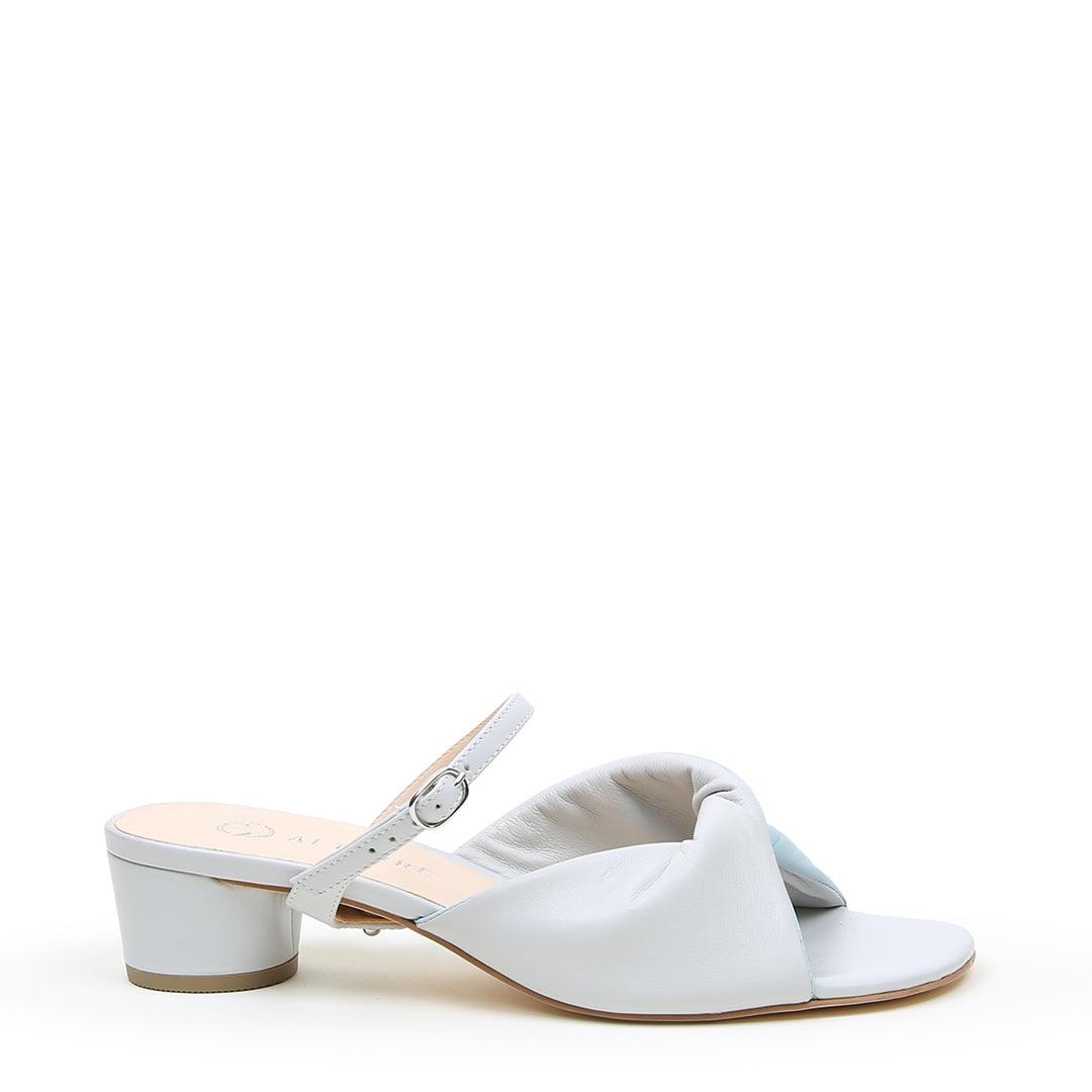 Cloud Grey Lo Twist Sandal + Twiggy | Alterre Make A Shoe - Sustainable Shoes & Ethical Footwear