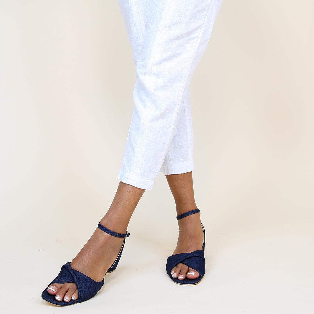 Denim Lo Twist Sandal Starter Kit | Alterre Create Your Own Shoe - Sustainable Shoe Brand & Ethical Footwear Company