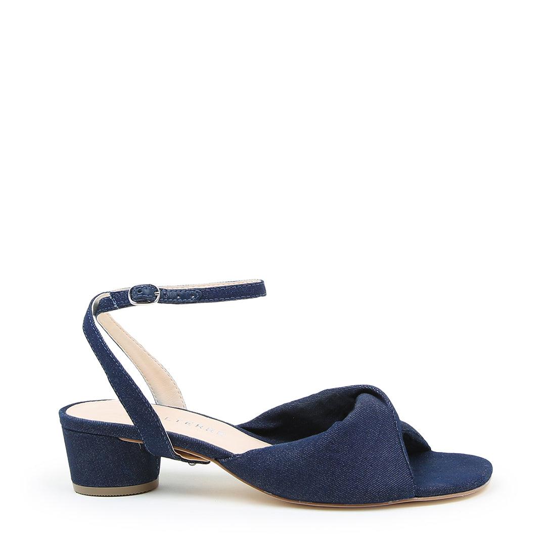 Denim Lo Twist Sandal + Marilyn | Alterre Make A Shoe - Sustainable Shoes & Ethical Footwear