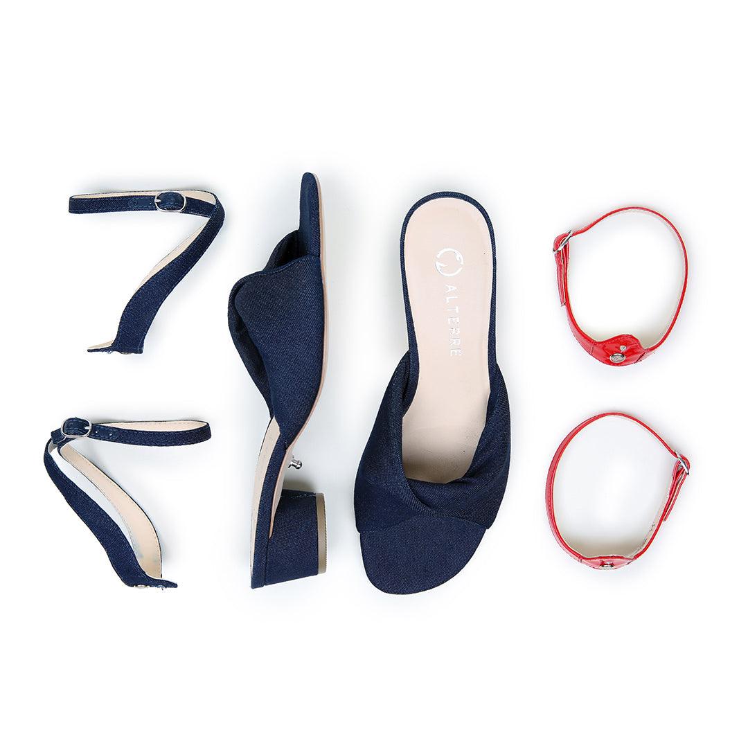 Denim Lo Twist Sandal Starter Kit | Alterre Make A Shoe - Sustainable Shoes & Ethical Footwear
