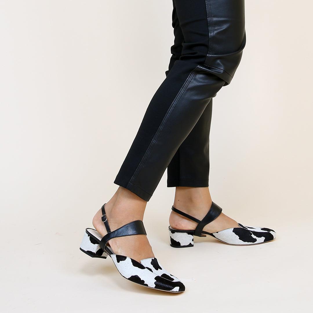 Cow Loafer + Black Elsie | Alterre Create Your Own Shoe - Sustainable Shoe Brand & Ethical Footwear Company