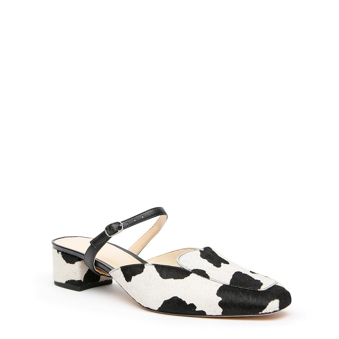 Customizable Cow Loafer + Black Twiggy Strap | Alterre Make A Shoe - Sustainable Shoes & Ethical Footwear
