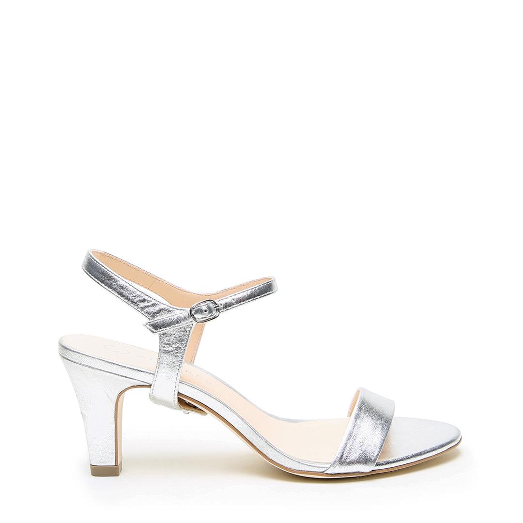 Silver Open Toe + Silver Jackie Customized Open Toe Heels | Alterre Interchangeable Open Toe Heels - Sustainable Footwear & Ethical Shoes