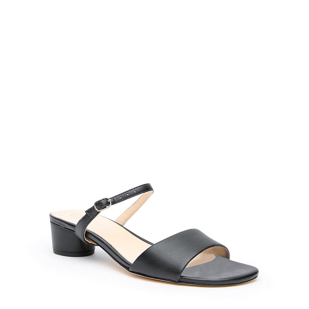 Customizable Black Sandal + Twiggy Strap | Alterre Make A Shoe - Sustainable Shoes & Ethical Footwear
