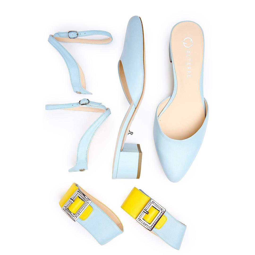 Agate Blue Slide Starter Kit - Customized slides with detachable straps | Alterre Sustainable Footwear & Ethical Shoes