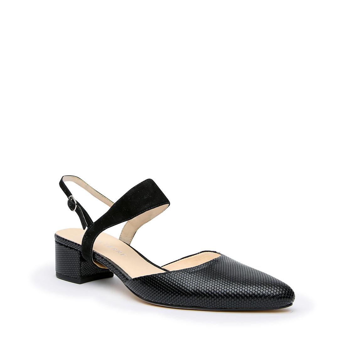 Rattlesnake Black Slide + Black Suede Elsie Interchangeable Slides | Alterre Customizable Slides - Ethical Footwear & Sustainable Shoes