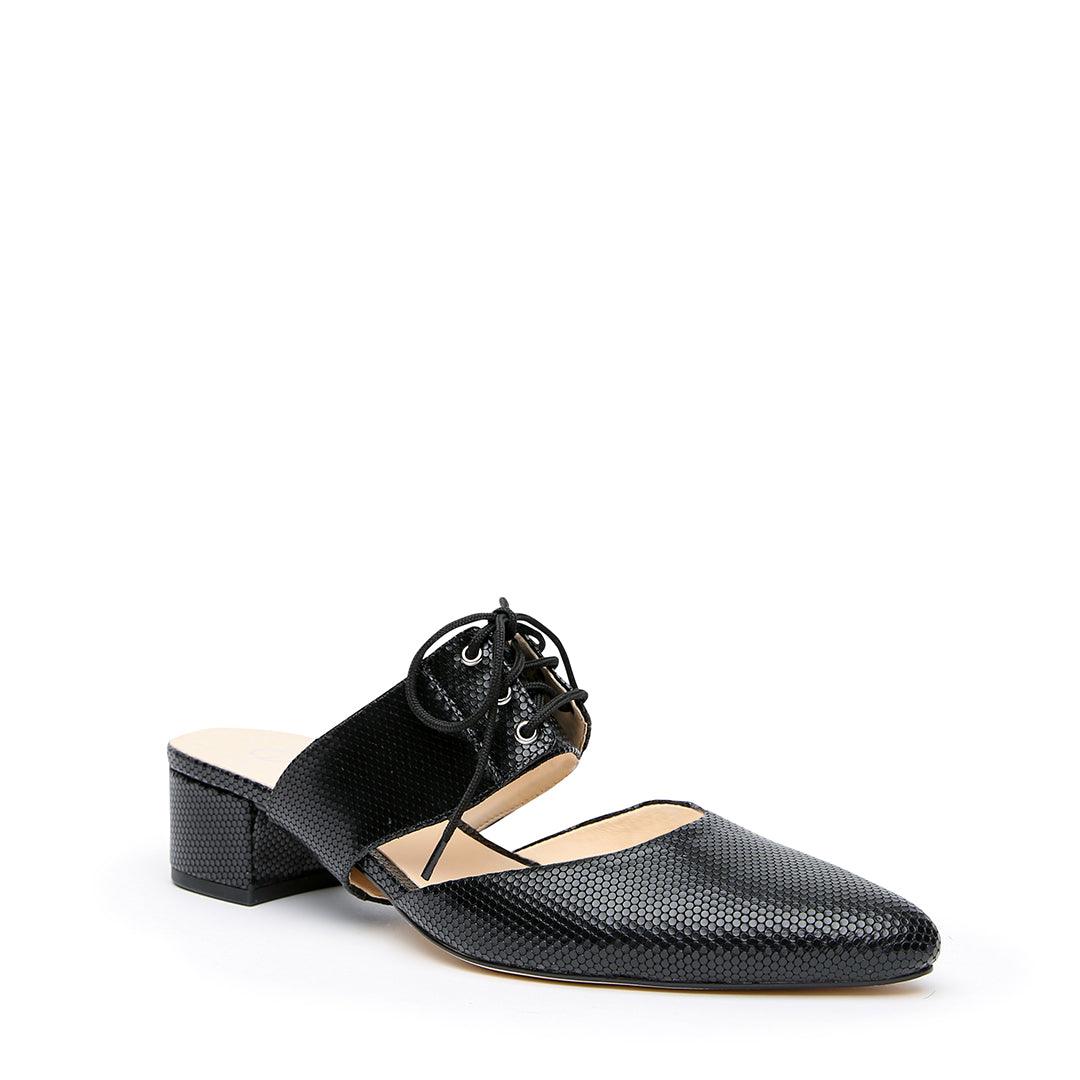 Rattlesnake Black Slide + Tilda  Interchangeable Slides | Alterre Customizable Slippers - Ethical Footwear & Sustainable Shoes