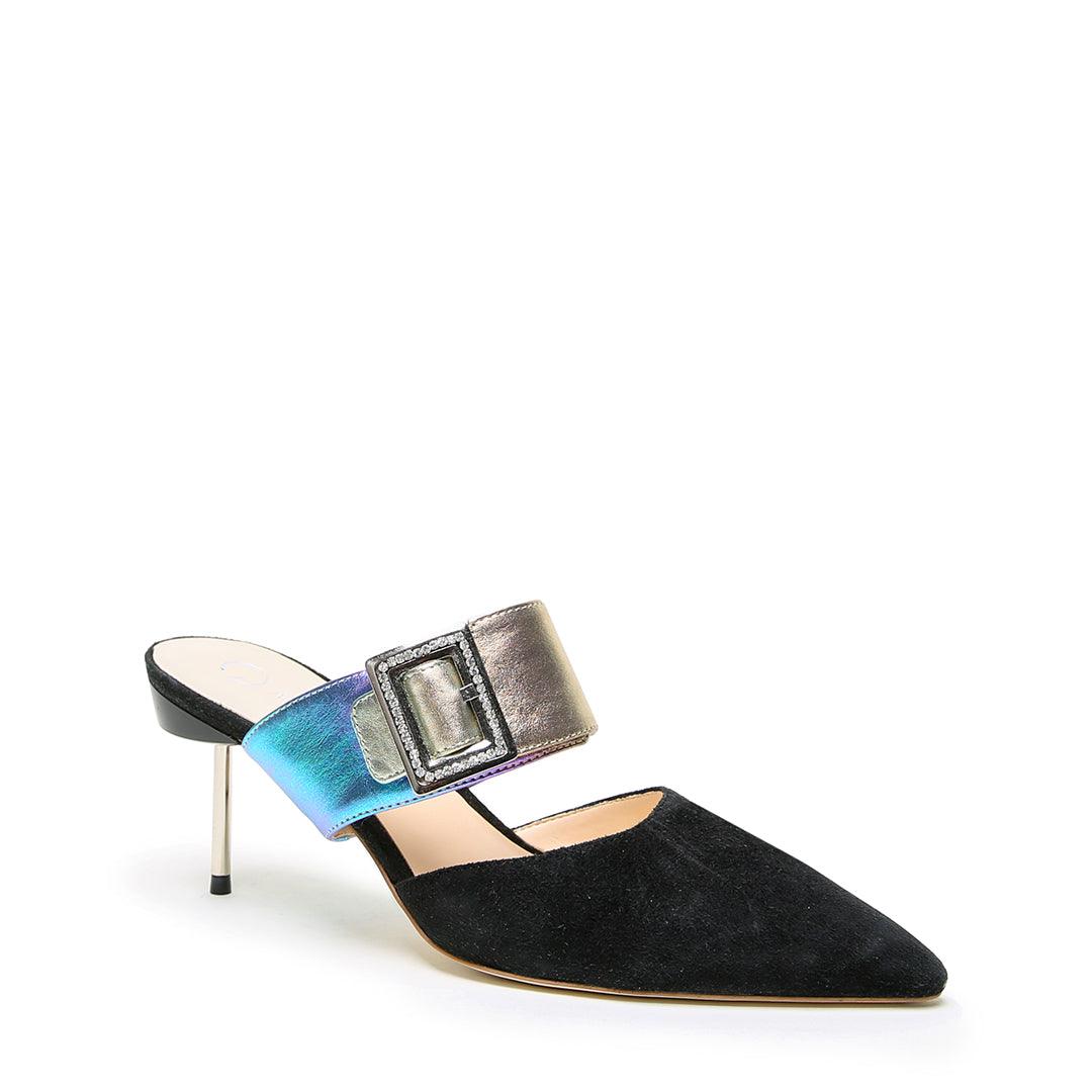 Black Suede Stiletto + Galaxy Grace | Alterre Make A Shoe - Sustainable Shoes & Ethical Footwear