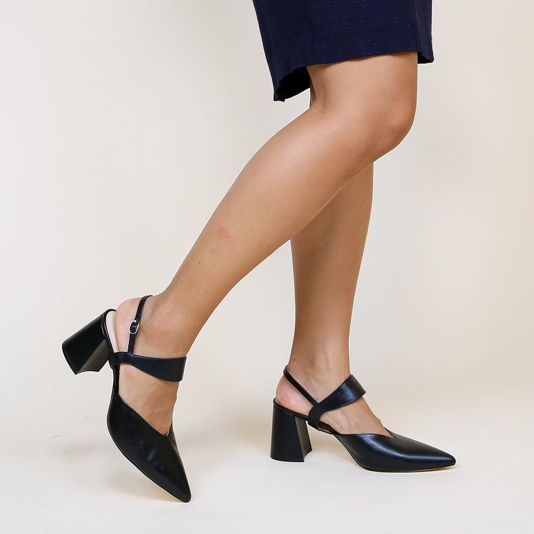 Elsie Removable Strap in Black | Alterre Customizable Shoes - Women's Ethical Shoe Brand, Eco-friendly footwear