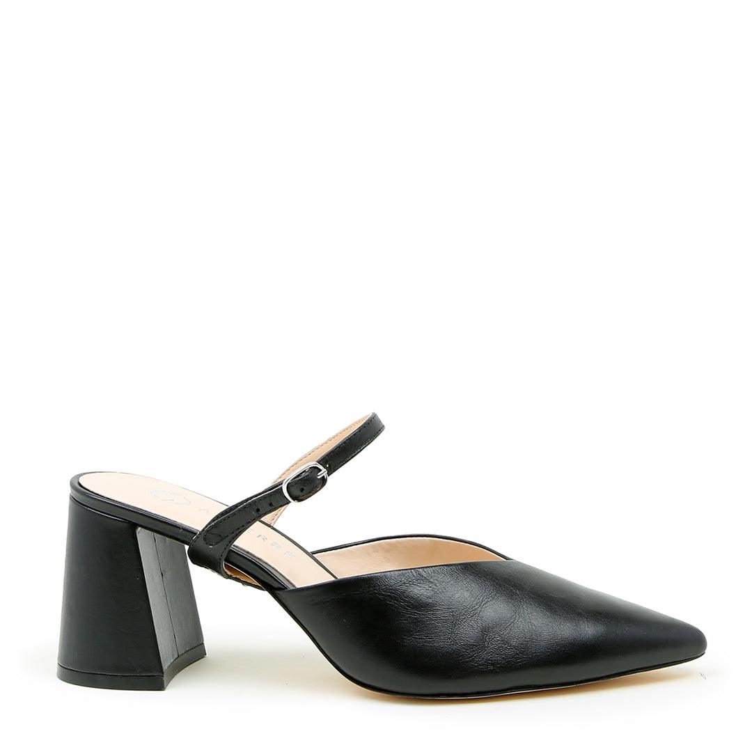 Black V Mule + Twiggy | Alterre Make A Shoe - Sustainable Shoes & Ethical Footwear