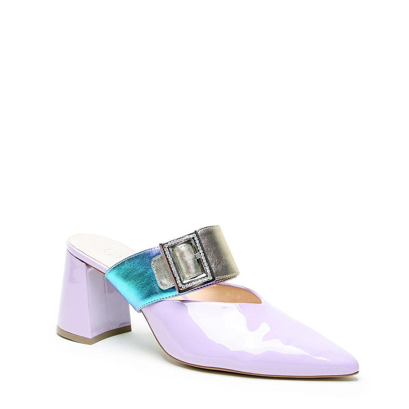 Lilac Gloss V Mule + Galaxy Grace | Alterre Create Your Own Shoe - Sustainable Shoe Brand & Ethical Footwear Company