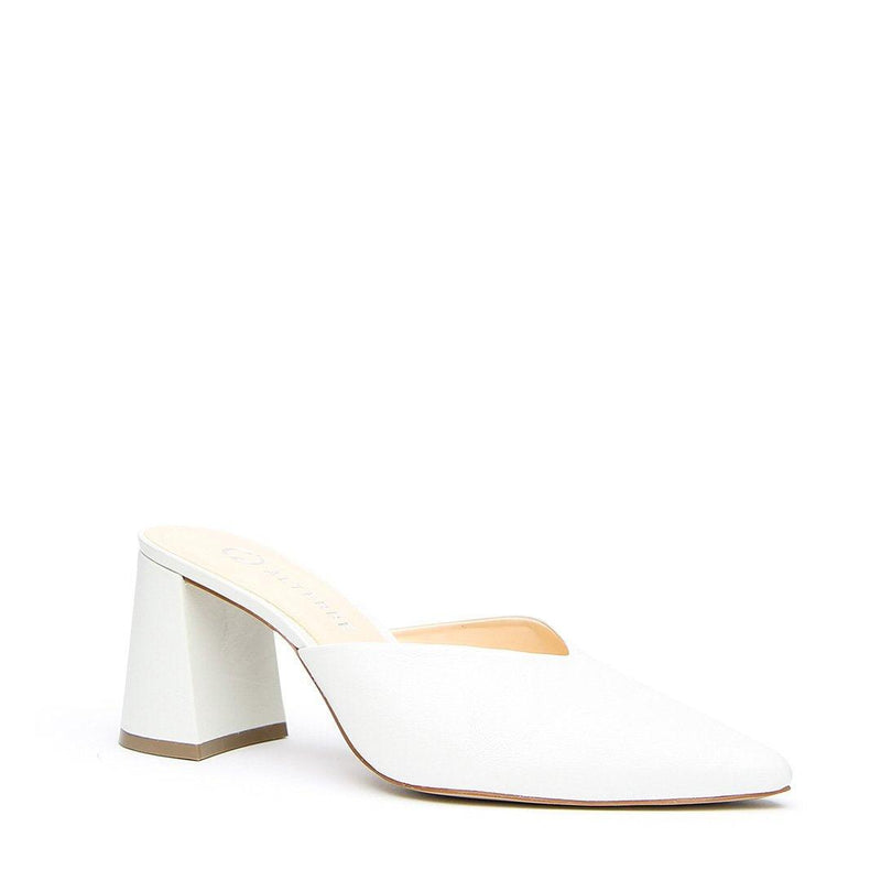 White V Customized Mules | Alterre Make A Shoe - Sustainable Shoes & Ethical Footwear