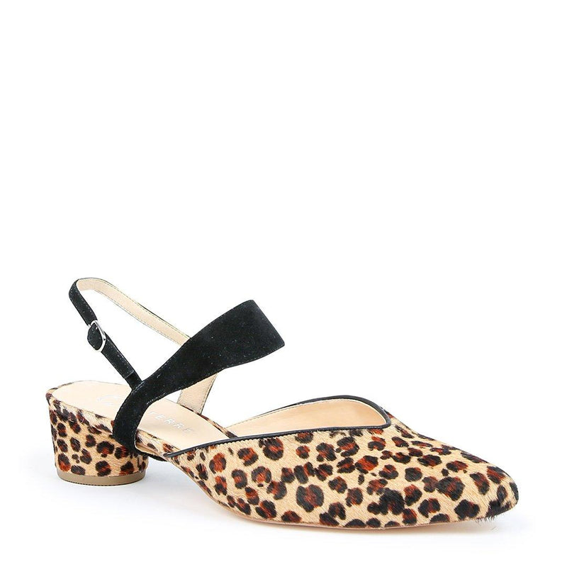 Customizable Leopard Slide + Black Suede Elsie Strap | Alterre Make A Shoe - Sustainable Shoes & Ethical Footwear
