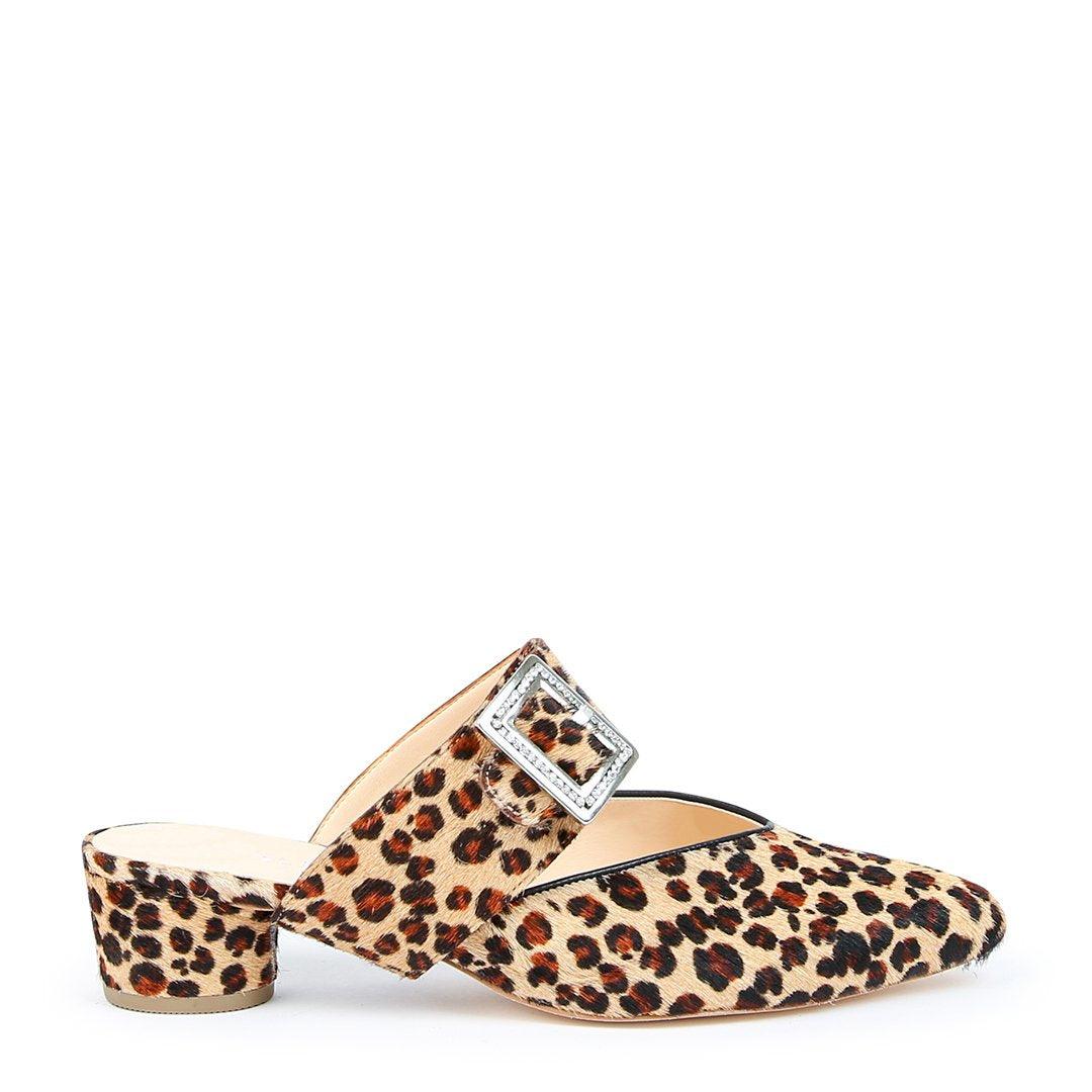 Leopard Customizable Slide + Grace Strap | Alterre Interchangeable Shoes - Sustainable Footwear & Ethical Shoes